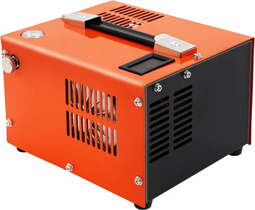 Miniatura 7 de LOYALHEARTDY Compresor de aire PCP 4500PSI/30Mpa Compresor de aire de alta presión, 350W, portátil, ligero, naranja, con ventilador de enfriamiento