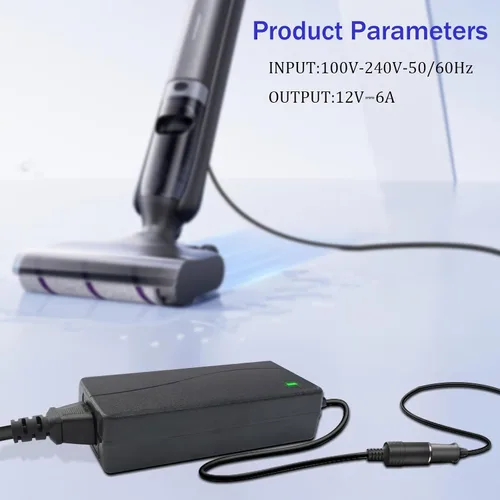 Miniatura 6 de Convertidor de 110 V a 12 V 6A 72 W AC a CC, adaptador de encendedor de cigarrillos para automóvil a enchufe de pared para compresor de aire