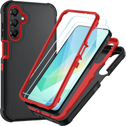 Miniatura 10 de Funda para Samsung Galaxy A16 5G: Cubierta de Teléfono a Prueba de Golpes de 3 Capas con Protector de Pantalla HD, Protección Híbrida Protectiva