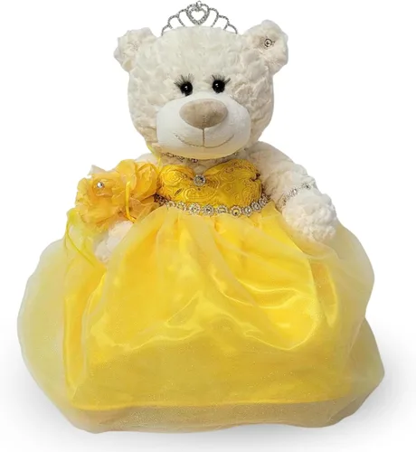 Miniatura 23 de KINNEX COLLECTIONS SINCE 1997 20" Quince Anos Quinceanera Last Doll Osito de peluche con vestido (pieza de centro) ~ ARC16831-4 (azul bebé)