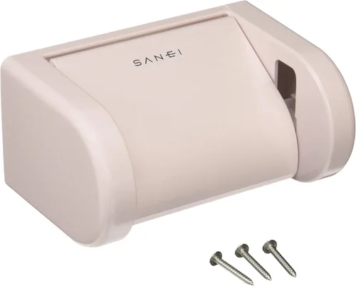 Miniatura 2 de SANEI W37-P - Soporte para papel, con un solo toque, con cinta adhesiva y tornillo, color rosa P: Pink