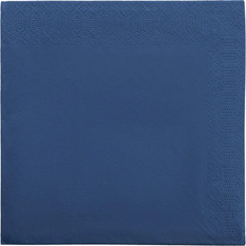 Miniatura 5 de Servilletas de cena azul oscuro, 3 capas, 125 unidades, servilletas de papel desechables de primera calidad para fiestas, bodas, restaurantes, bares