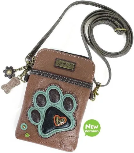 Miniatura 3 de Chala - Bolsa cruzada de piel sintética multicolor con correa ajustable para teléfono celular