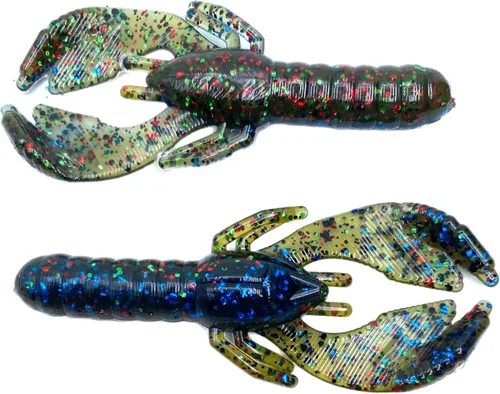 Miniatura 15 de Phat Pak Baits - Beasty Bug Jr Ned Rig Craw Finesse Bass Señuelo de pesca de plástico suave 20ct 2.8" Paquete de variedades