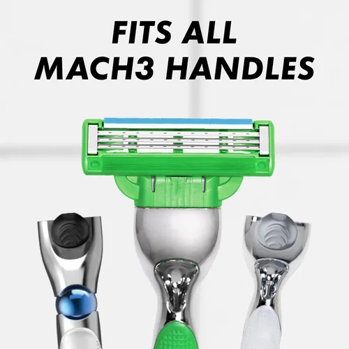 Miniatura 7 de Gillette Mach3 Sensitive - Recambios de cuchillas de afeitar para hombre, 20 unidades, diseñadas para pieles sensibles