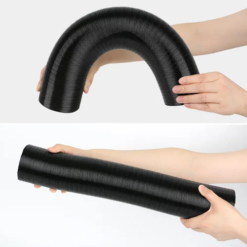 Miniatura 5 de 76mm / 3 Pulgadas Tubo de Salida de Ventilación Extensible en Y para Calentador de Estacionamiento Diésel, Conducto Flexible de Aire Caliente