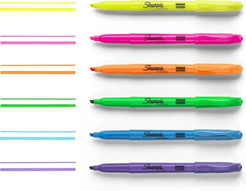 Miniatura 7 de SHARPIE Marcadores de bolsillo S-Gel Gel Bolígrafos Marcadores de punta de cincel pastel suave y bolígrafos de tinta de gel negra sin manchas