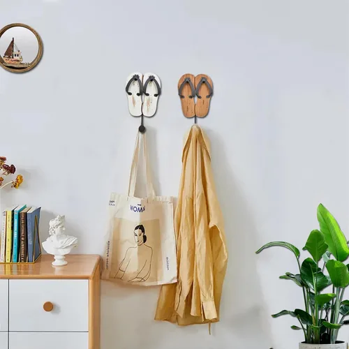 Miniatura 7 de Veclotch Ganchos para colgar en la pared, con temática de playa, para colgar en la pared, para baño, dormitorio, sala de estar