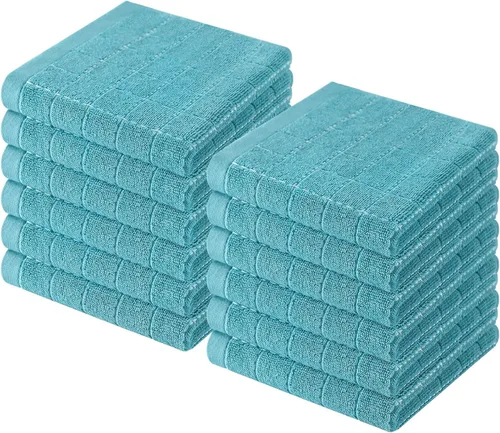 Miniatura 130 de Homaxy Paños de cocina 100% algodón de felpa, toallas de cocina ultra suaves y absorbentes para la cocina, adecuadas para secar y lavar platos