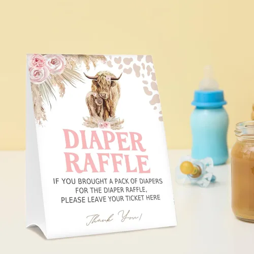 Miniatura 6 de Boletos de rifa de pañales para juego de baby shower, 1 letrero de pie y 50 tarjetas para adivinar para decoración de fiesta de baby shower, Holy