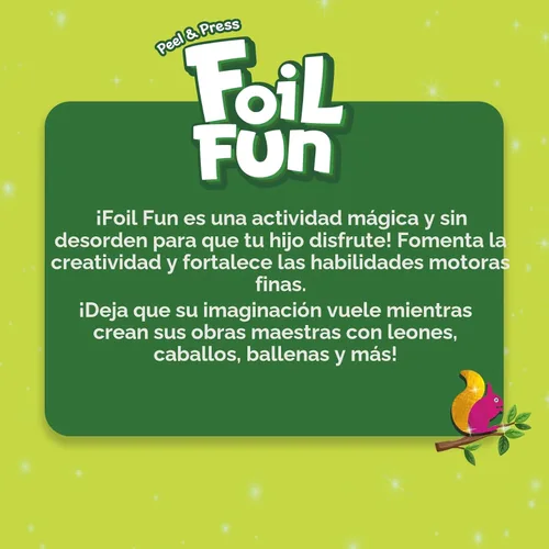 Miniatura 7 de Skillmatics Foil Fun - Mega pack de animales, arte sin desorden para niños, kits de manualidades y suministros, actividad creativa de bricolaje