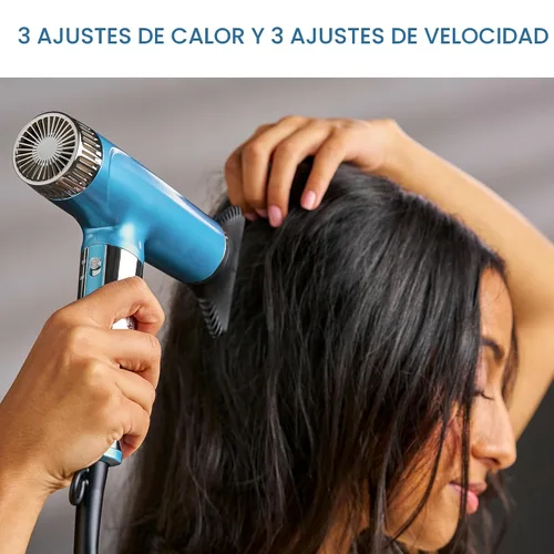 Miniatura 5 de BaBylissPRO Nano Titanium Professional Nano Light Ionic Dual-Voltage Lightweight Hair Dryer Azul
