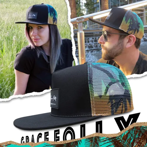 Miniatura 3 de Grace Folly - Gorra trucker unisex gorra de malla con cierre trasero