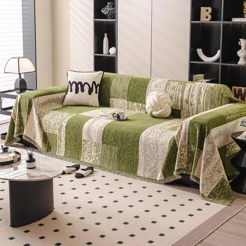 Miniatura 22 de DREAMINGO Fundas de sofá para sofá, estilo bohemio, geométrico y jacquard vintage, de 2 plazas, antideslizante, protector de muebles de felpilla