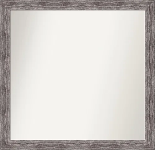 Miniatura 305 de Amanti Art Espejo de baño gris para sobre el fregadero, 31 x 48 pulgadas, espejo de tocador rectangular estrecho de color gris, marco de madera