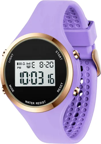 Reloj eléctrico con pantalla LED para mujer, reloj digital con alarma crono, para deportes al aire libre, Wirstwatch