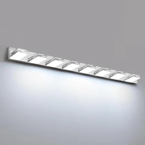 Miniatura 10 de Lámparas LED modernas para tocador de baño, 4 luces, 5CCT, regulables, color negro mate, para accesorios de iluminación de baño sobre espejo
