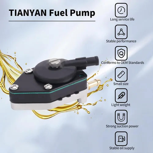 Miniatura 5 de TIANYAN 438559 Bomba de combustible fuera de borda compatible con Johnson Evinrude 25 35 50 65 70 75 85 88 90 100 105 115 125 135 140 HP Motor fuera