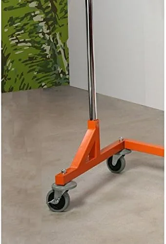 Miniatura 5 de Only Hangers Perchero resistente de grado comercial Z con base naranja. Diseñado para soportar hasta 400 libras