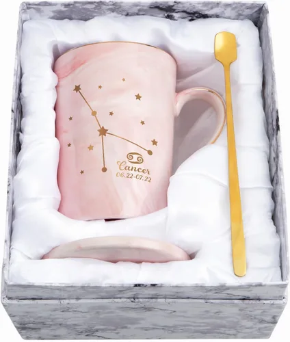 Miniatura 20 de YHRJWN Regalos de Acuario para Mujeres, Taza de Café de Constelación de Acuario, Regalos de Cumpleaños de Enero y Febrero para Mujeres Amantes