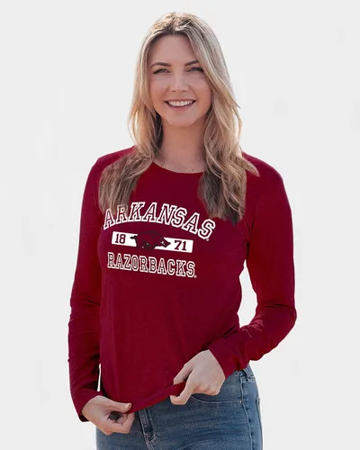 Miniatura 7 de Blue 84 NCAA - Camiseta de manga larga con licencia oficial de la NCAA para mujer, color del equipo atlético
