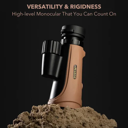 Miniatura 8 de Telescopio monocular de 12 x 50 - FMC a prueba de niebla, IP67 impermeable telescopio de mano - fase BAK4 y prisma recubierto dieléctrico - Juego