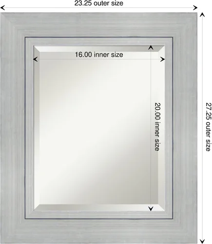 Miniatura 4 de Amanti Art Bathroom Mirror for Over Sink, Vanity Mirror, Wood Frame, Hangs Horizonally and Vertically, Bathroom Wall Decor, Beveled Edge