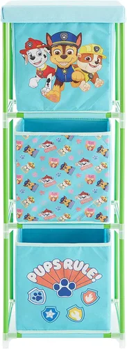 Miniatura 5 de Nickelodeon Paw Patrol - Organizador de almacenamiento de tela de 3 niveles con 3 cubos y tapa, contenedores de almacenamiento de juguetes