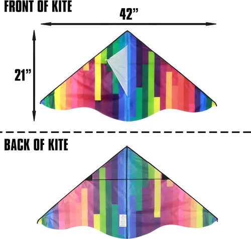 Miniatura 3 de X Kites DLX Delta Nylon Kite, 42 Inch Wide Delta Kites
