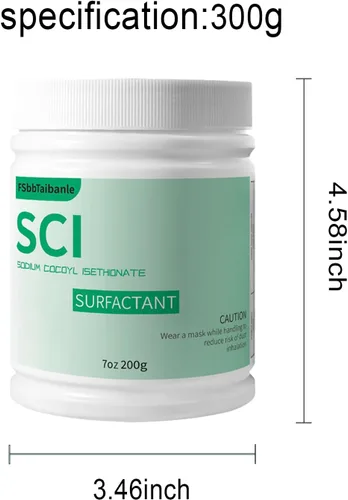 Miniatura 7 de Cocoil isetionato de sodio de 7 onzas, polvo de isetionato de coco de sodio (SCI), burbujas increíbles, suave con la piel, biodegradable, adecuado