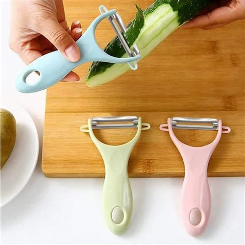 Miniatura 3 de Peladores de patatas, 3 unidades, peladores de frutas, peladores de patatas, pepino, manzana, peladores de verduras originales para cocina, juego