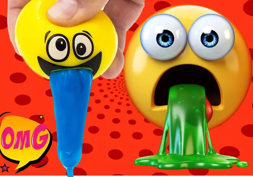Miniatura 5 de JA-RU Barf Ooze Ball (paquete de 4) bolas de slime – Bola de estrés blanda con slime en el interior, juguete para apretar, divertidos regalos