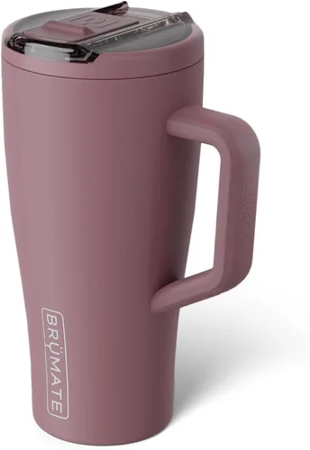 Miniatura 104 de BrüMate Era Flip - Vaso de 30 onzas con tapa con pajilla cubierta 100 % a prueba de fugas, popote higiénico cubierto, botella de agua de acero