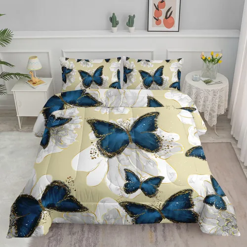 Miniatura 30 de Juego de ropa de cama Kawaii de fresa para niñas, juego de ropa de cama con patrón de cuadrícula rosa con 1 edredón y 2 fundas de almohada