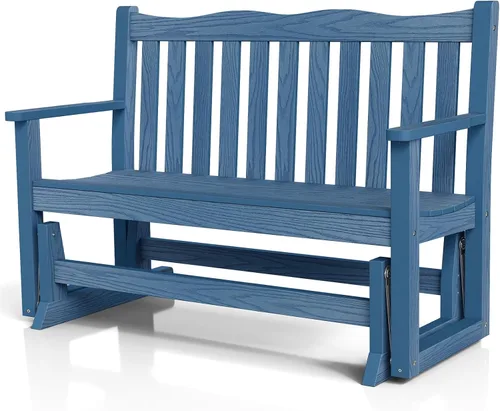 Miniatura 10 de Stoog Banco de columpio para exterior, todo clima HIPS con capacidad para 2 personas, banco de columpio de patio con capacidad de peso de 363 kg