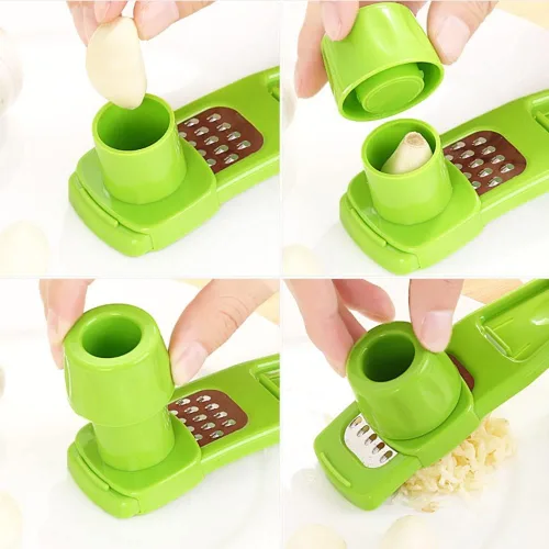 Miniatura 7 de Rallador de ajo, rallador de ajo francés, rallador de jengibre y ajo, cepillador manual, herramienta de corte multifuncional, accesorios de cocina
