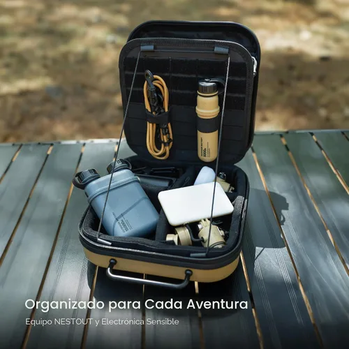 Miniatura 7 de ELECOM NESTOUT - Estuche de almacenamiento de engranajes, carcasa dura ligera, resistente al agua, organizador apilable con separadores acolchados