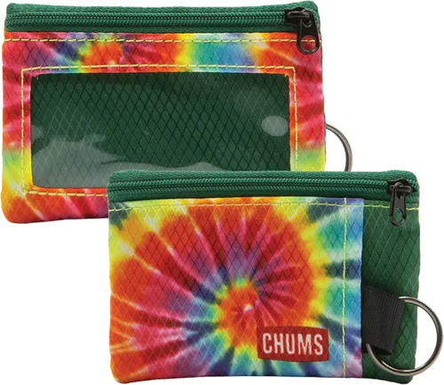 Miniatura 3 de Chums Surfshorts - Cartera minimalista ligera con cremallera y ventana de identificación transparente, resistente al agua con llavero
