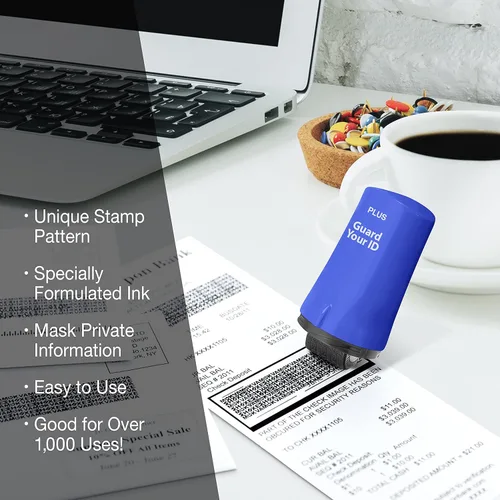 Miniatura 4 de Rodillo avanzado para prevención de robo de identidad y protección de privacidad personal de Guard Your ID, azul, estándar