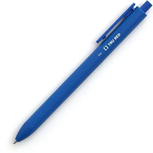 Miniatura 10 de TRU RED Bolígrafos de gel retráctiles, punta media de 0.028 in, tinta negra, paquete de 5 bolígrafos de secado rápido para notas sin manchas
