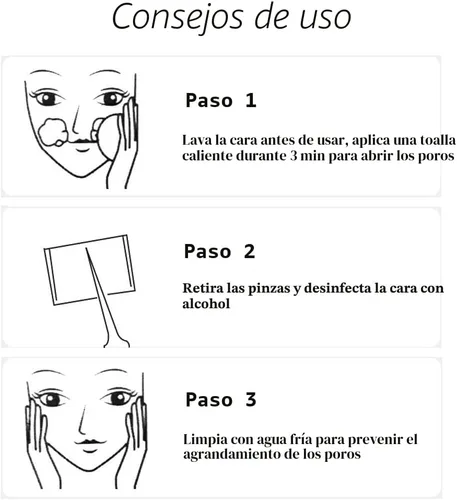 Miniatura 8 de Pinzas profesionales para eliminar puntos negros, 3 piezas, kit de herramientas de precisión para espinillas y manchas, comedones, herramienta