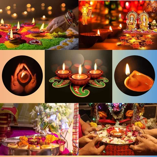 Miniatura 2 de Largo algodón trenzado mechas Diya Bati Puja religioso Jyot Akhand lámpara de aceite Diwali Iluminación 500 pc (Largo)