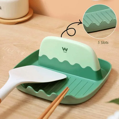 Miniatura 5 de Soporte para cuchara de cocina, soporte para utensilios de cocina, cucharón de cocina/espátula/cuchara, estufa de cuchara, resistente al calor, sin