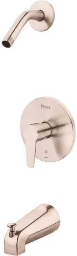 Miniatura 10 de Pfister Pfirst - Kit moderno de molduras para bañera y ducha, 1 mango, acabado negro mate, sin válvula de cabezal de ducha, no incluida, instalación