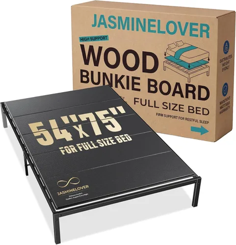 Miniatura 11 de Bunkie Board tamaño individual 38 x 75 – Tablas de cama de madera reforzada de servicio pesado para debajo del colchón, tablero de soporte universal