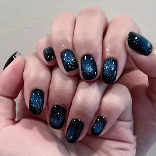 Miniatura 12 de Esmalte de uñas de gel magnético Cat Eye (rojo + verde tesoro), 0.34 onzas líquidas (paquete de 1)