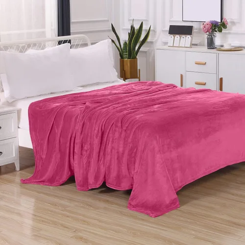 Miniatura 2 de Elegant Comfort Manta de Lujo con Sensación de Terciopelo, Manta Ligera para Todas las Estaciones, Ultra Suave, de Felpa de Forro Polar de Franela