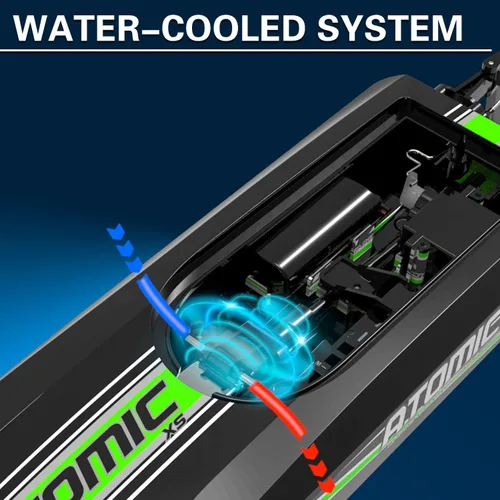 Miniatura 4 de volantexrc Barcos a control remoto para piscinas y lagos 20+MPH AtomicXS Barco RC de alta velocidad para adultos, bote de juguete, regalos con 2