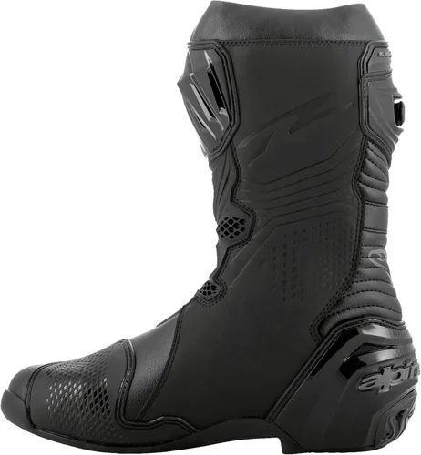 Miniatura 2 de Botas de carreras para motocicleta Alpinestars Supertech R, certificadas CE de alto rendimiento Negro/Blanco
