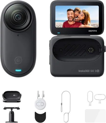 Miniatura 17 de Insta360 GO 3S - 128 GB Blanca 4K Cámara de vlog portátil pequeña, POVs con manos libres, montaje en cualquier lugar, estabilización, vida útil